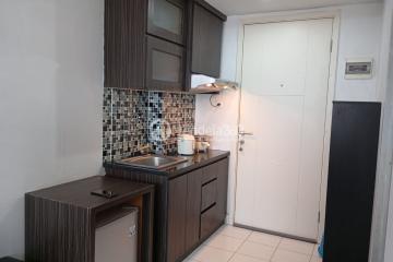 Kitchen Affordable Studio Apartment at Dramaga Tower Apartment Tower B
