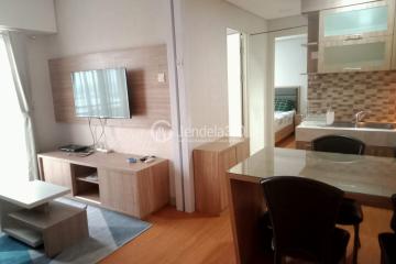 Living Room Modern 2BR Apartment at Trivium Terrace Tower South