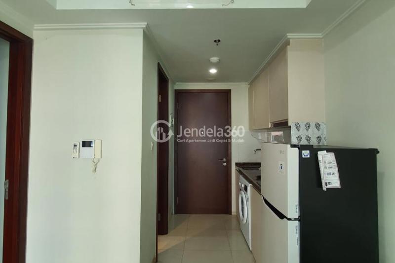 Kitchen Decorative 2BR Apartment Low Floor with  View at Green Sedayu Apartment