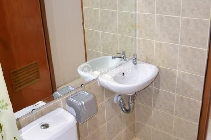 Bathroom Restful 1BR Apartment at Salemba Residence Tower B