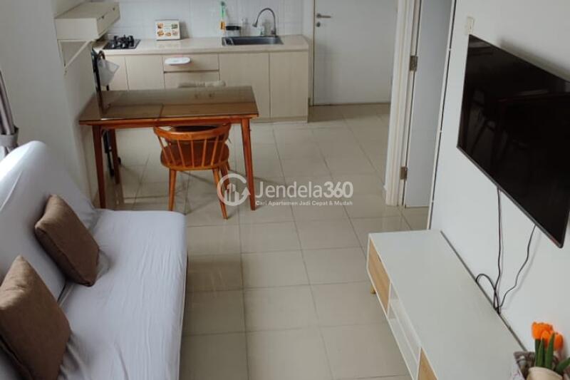 Living Room 2BR Sunter Icon Apartment at High Floor