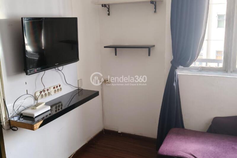 Living Room Well Furnished 2BR Apartment Middle Floor with Swimming Pool View at The Suites @ Metro Bandung