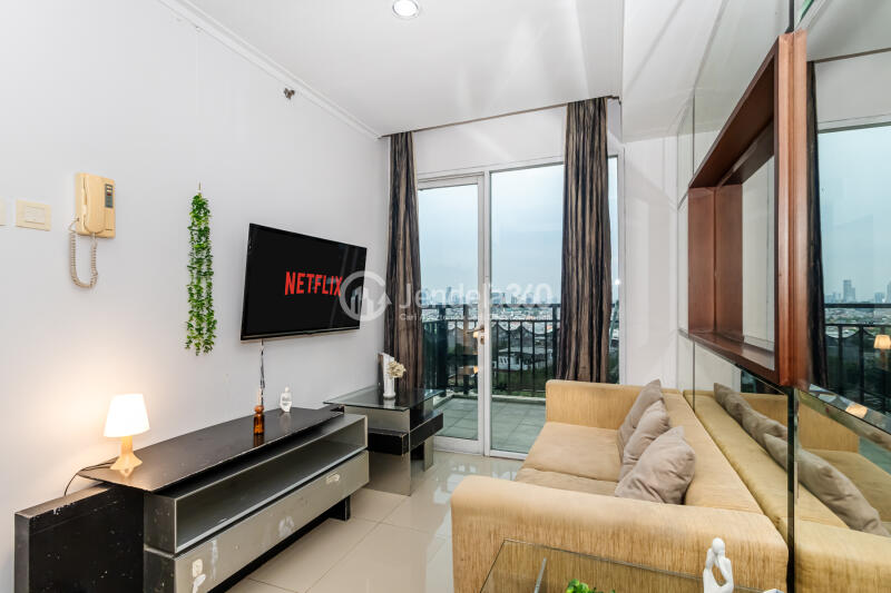 Living Room Marbella Kemang Residence Apartment 2BR Fully Furnished
