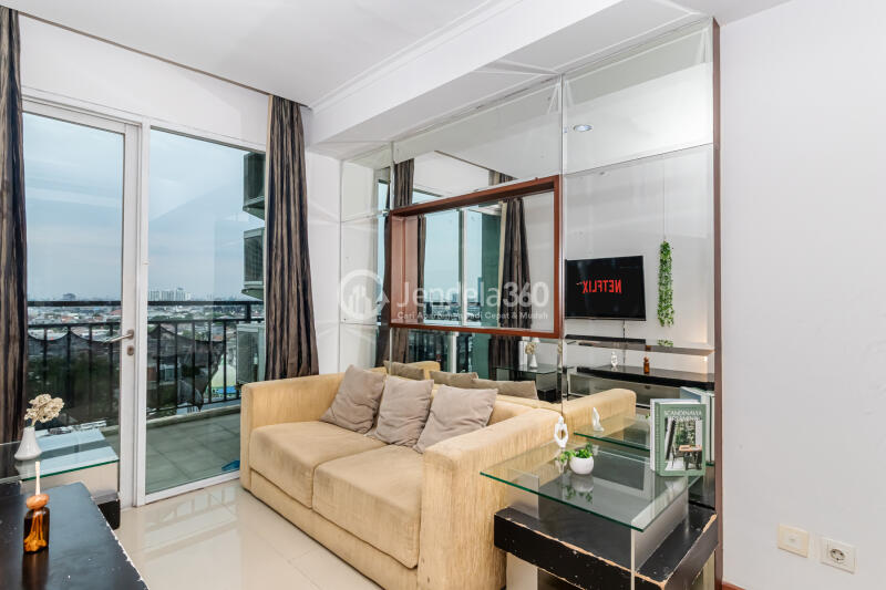Living Room Marbella Kemang Residence Apartment 2BR Fully Furnished