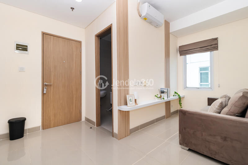 Living Room Fancy 1BR Apartment at B Residence BSD High Floor