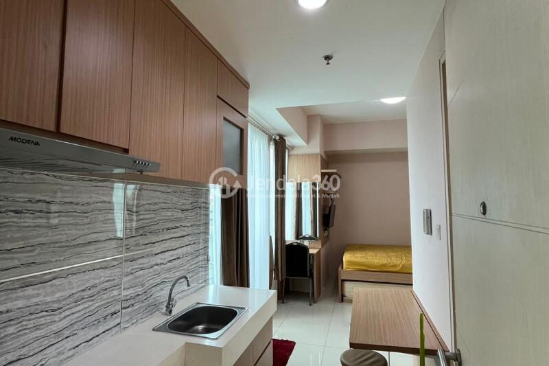 Kitchen Excellent Studio Apartment Low Floor with - View at Tree Park City