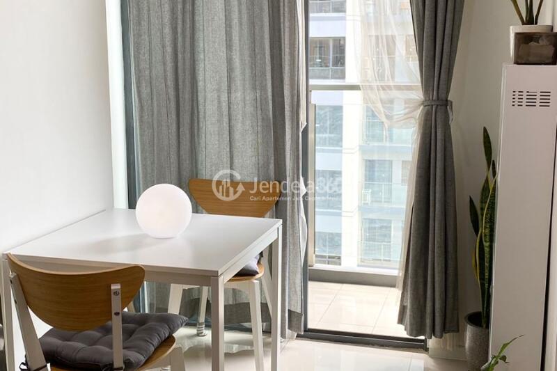 Living Room Flawless 2BR Apartment Middle Floor with City View at Daan Mogot City Apartment