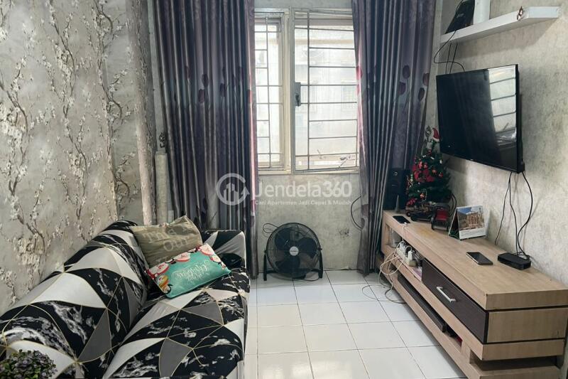 Living Room 2BR Apartment with  View at City Park Apartment