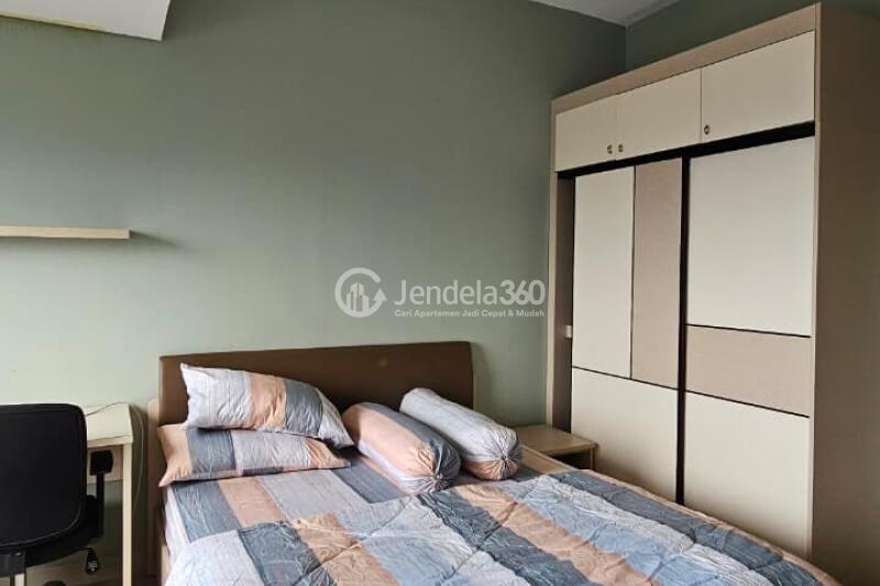 Bedroom Stylish Studio Apartment High Floor with Salak Mountain View at LRT City Sentul Apartment
