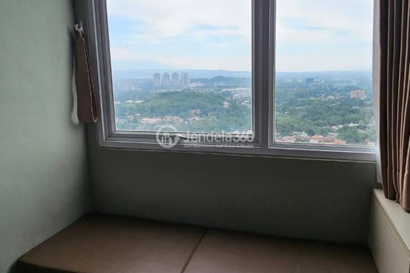Bedroom Stylish Studio Apartment High Floor with Salak Mountain View at LRT City Sentul Apartment
