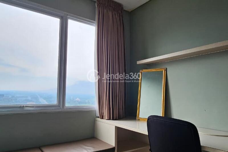 Bedroom Stylish Studio Apartment High Floor with Salak Mountain View at LRT City Sentul Apartment
