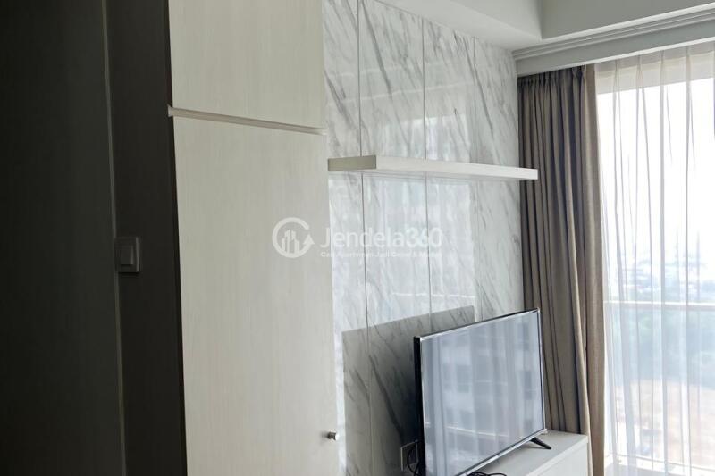 Living Room Flawless 2BR Apartment at Green Sedayu Apartment Middle Floor