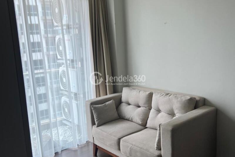 Living Room Flawless 2BR Apartment at Green Sedayu Apartment Middle Floor