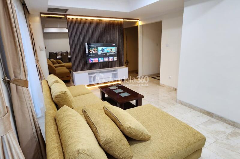 Living Room Flawless 3BR Apartment at Ambassador 1 Apartment Middle Floor