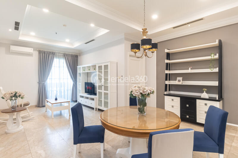 Dining Room Excellent 2BR Apartment at Belleza Apartment Tower Albergo