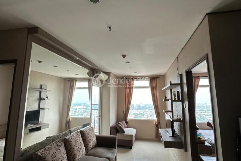 Living Room 3BR Apartment with Sea View at Sunter Icon