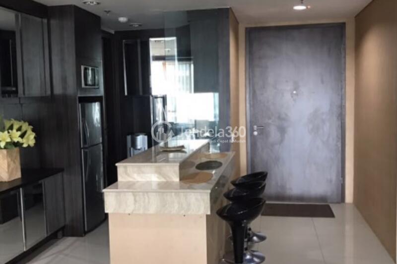 Kitchen Low Floor 3BR Apartment with City View at Kemang Village Apartment
