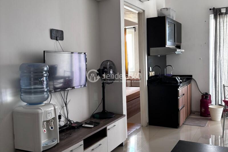 Living Room Fancy 2BR Apartment at Aeropolis Crystal Residence Tower ACR2