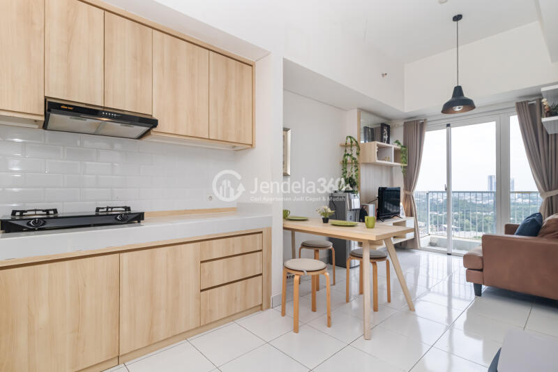 Kitchen Stylish 1BR Apartment at Casa De Parco Apartment Tower Gardenia
