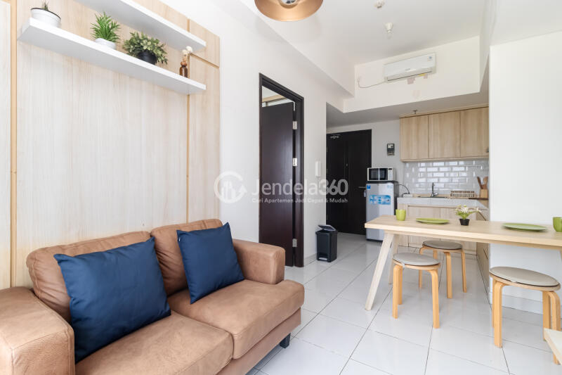 Living Room Stylish 1BR Apartment at Casa De Parco Apartment Tower Gardenia