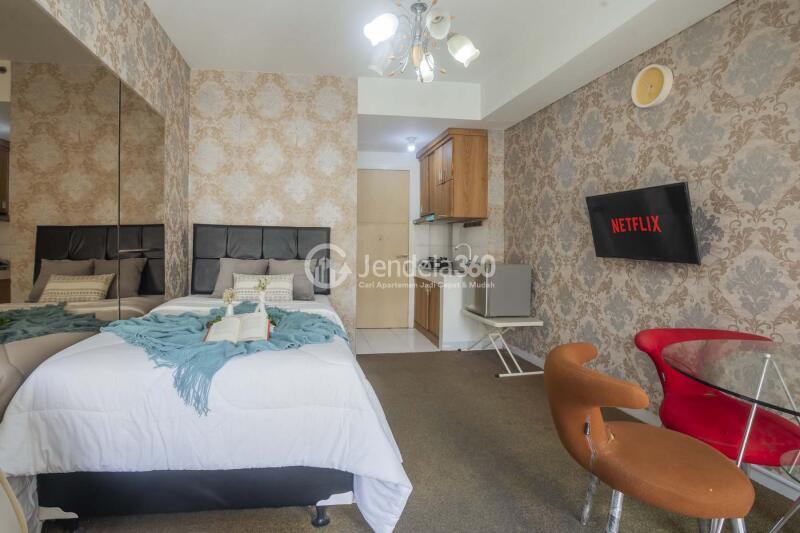 Bedroom Good Deal Studio Apartment High Floor with Garden View at Kota Ayodhya Apartment
