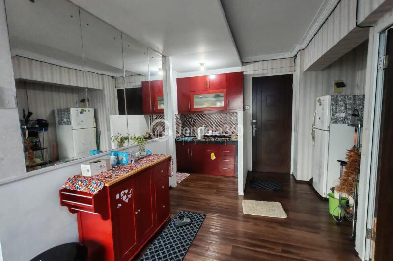 Living Room Peaceful 2BR Apartment at Mutiara Bekasi Apartment Middle Floor