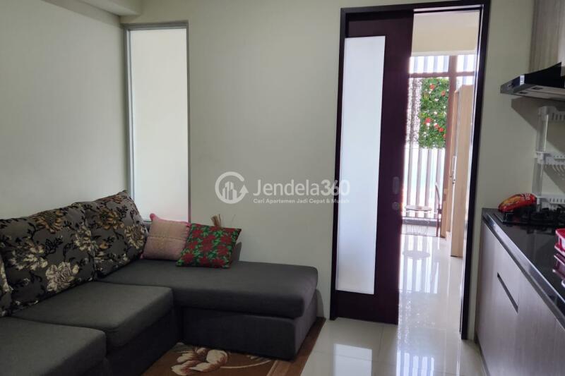 Living Room Excellent 1BR Apartment Middle Floor with BX Change View at The Accent Bintaro