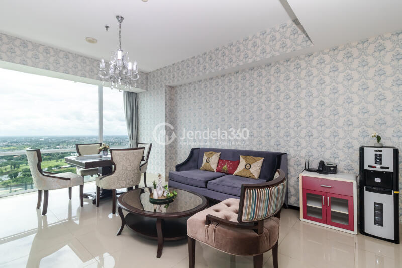 Living Room 1BR Apartment with  View at U Residence Karawaci