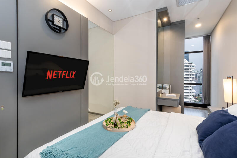 Bedroom 1 Elegant 3BR Apartment Middle Floor with City View at Sudirman Suites Jakarta
