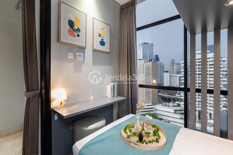 Bedroom 2 Elegant 3BR Apartment Middle Floor with City View at Sudirman Suites Jakarta