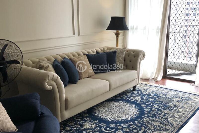 Living Room 1BR Taman Rasuna Apartment at Tower Tower 1
