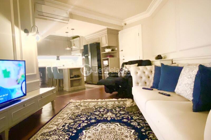 Living Room 1BR Taman Rasuna Apartment at Tower Tower 1