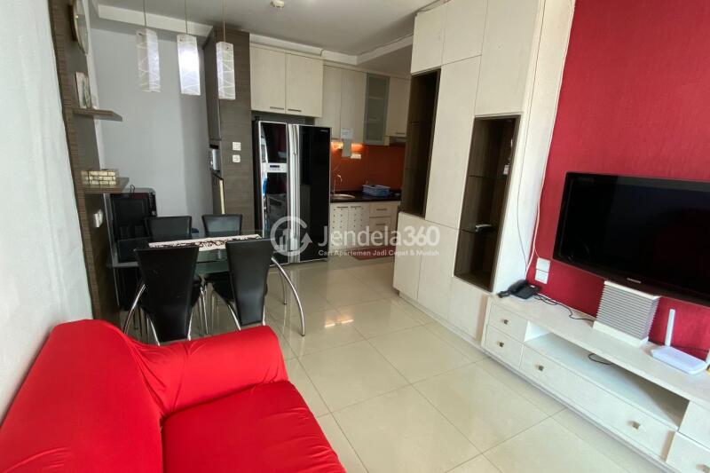 Living Room Well Located 2BR Apartment at Thamrin Residence Apartment Tower Alamanda