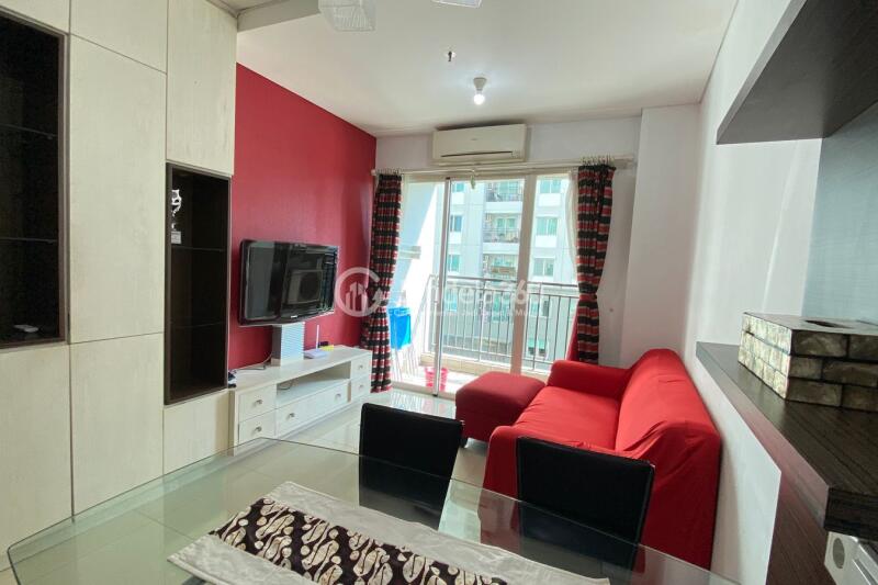 Living Room Well Located 2BR Apartment at Thamrin Residence Apartment Tower Alamanda