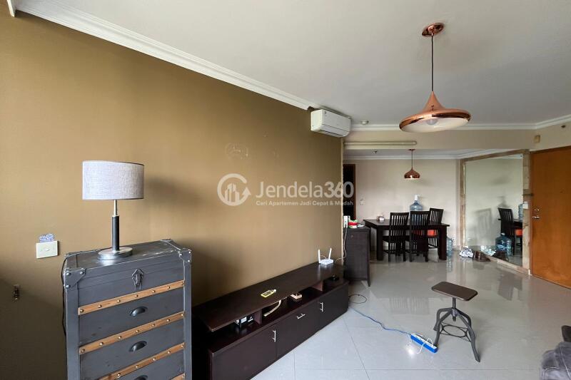 Living Room Strategic Location 3BR Apartment at Taman Rasuna Apartment Tower Tower 6