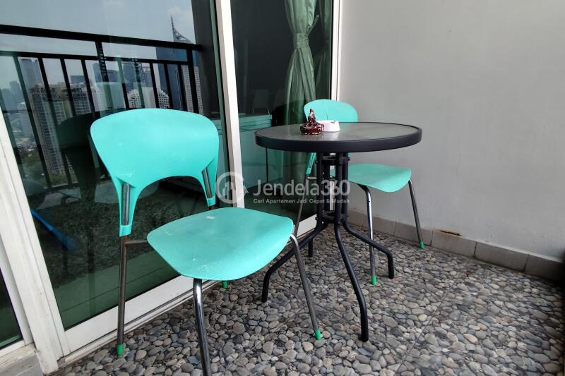 Balcony 2BR Thamrin Residence Apartment at Tower Alamanda