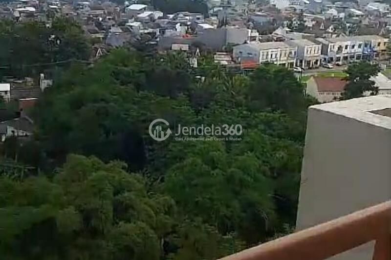 Balcony Middle Floor 1BR Apartment with  View at Sentul Tower Apartment