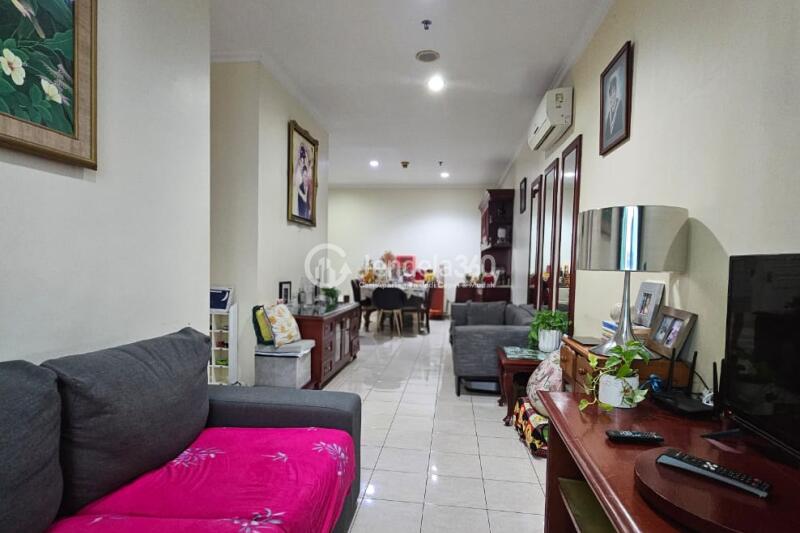 Living Room Low Floor 2BR Apartment with City View at Ambassador 2 Apartment