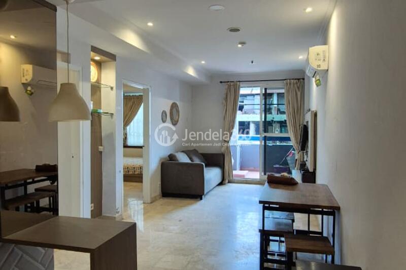 Living Room 2BR Apartment with  View at Hayam Wuruk Apartment