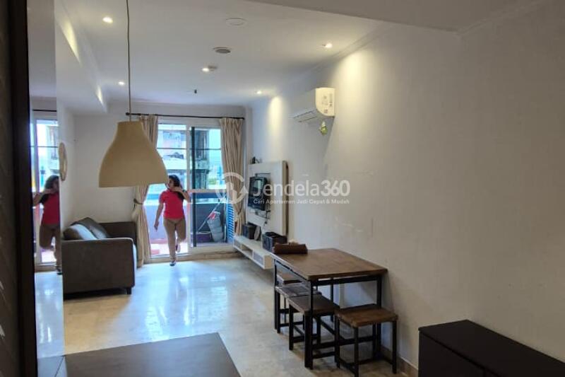 Living Room 2BR Apartment with  View at Hayam Wuruk Apartment