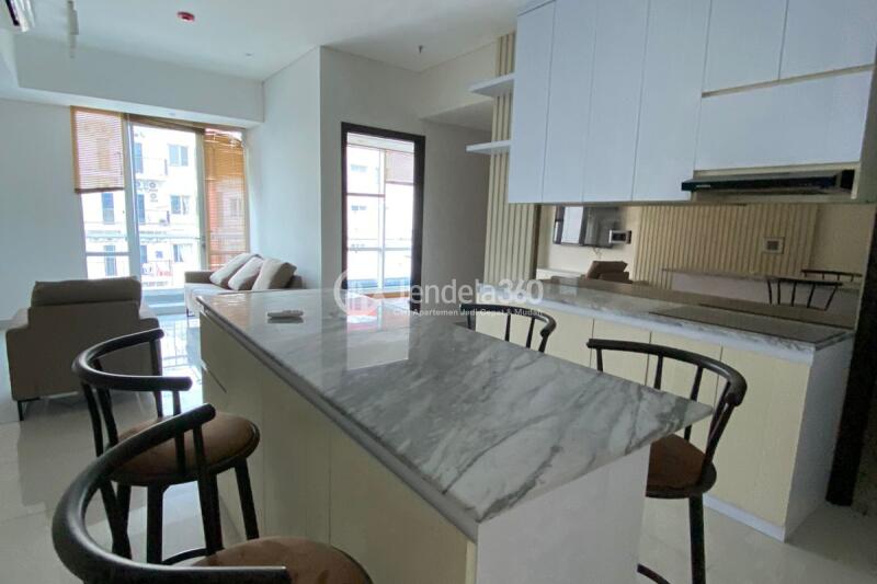 Kitchen Flawless 2BR Apartment High Floor with City View at Aspen Residence Apartment