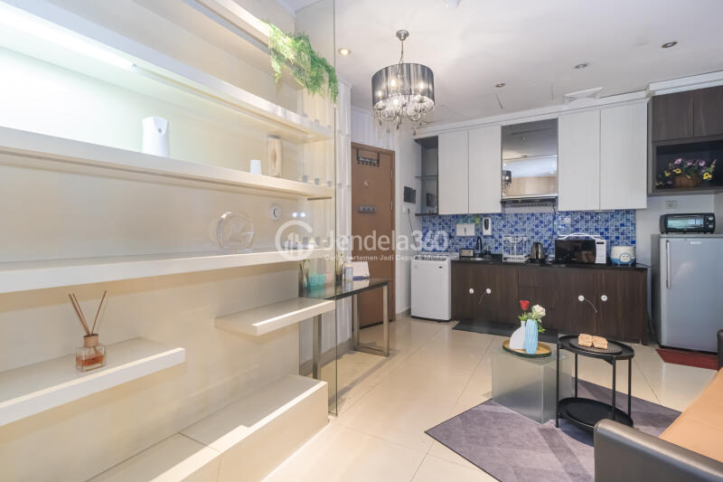 Living Room Affordable 2BR Apartment Low Floor with City View at Sahid Sudirman Residence