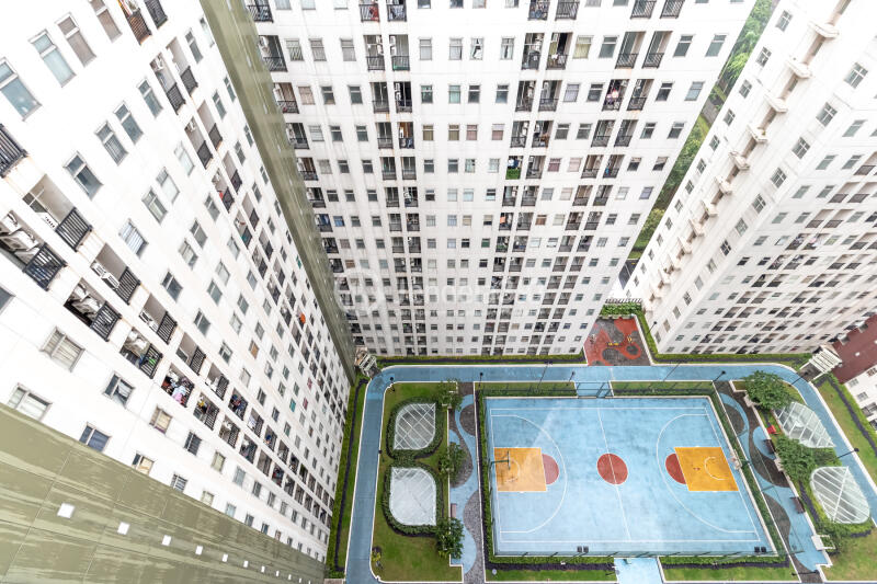 Balcony Studio Kota Ayodhya Apartment at High Floor