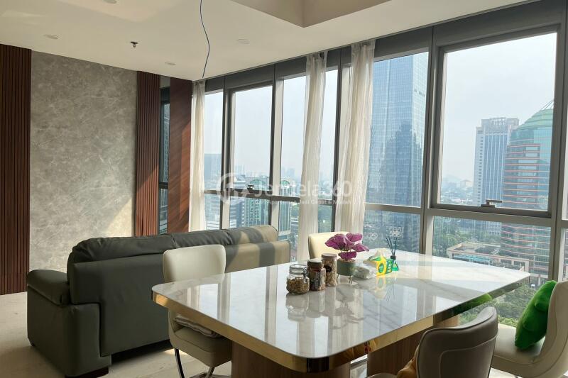 Living Room 3BR Apartment with  View at Ciputra World 2 Apartment