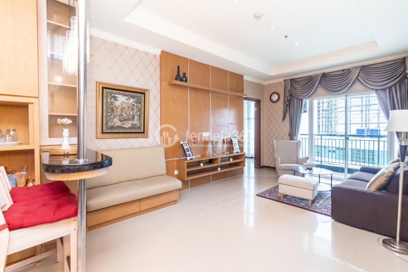 Living Room 2BR Condominium Green Bay Pluit SeaView Apartment at Tower K