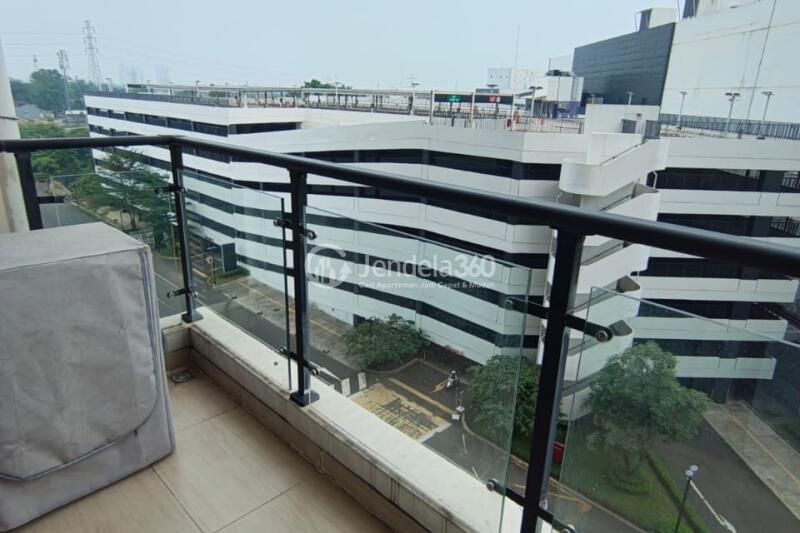 Balcony Lovely 3BR Apartment Low Floor with  View at Sky House BSD Apartment