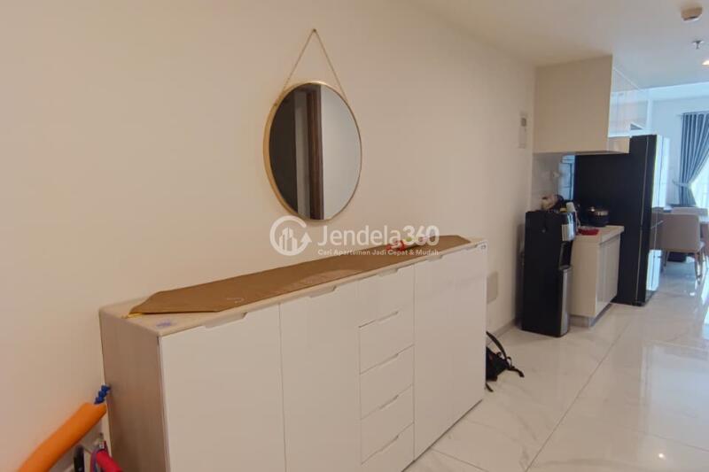 Living Room Lovely 3BR Apartment Low Floor with  View at Sky House BSD Apartment
