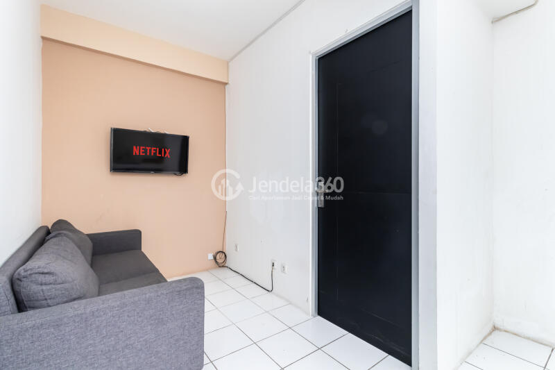 Living Room Tidy 2BR Apartment Low Floor with  View at Pancoran Riverside Apartment