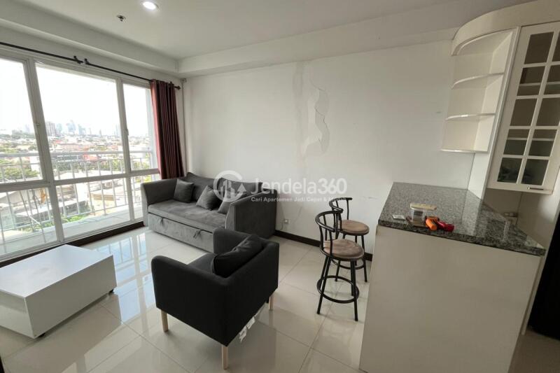 Living Room 2BR AKR Gallery West Residence Apartment at Tower Residence