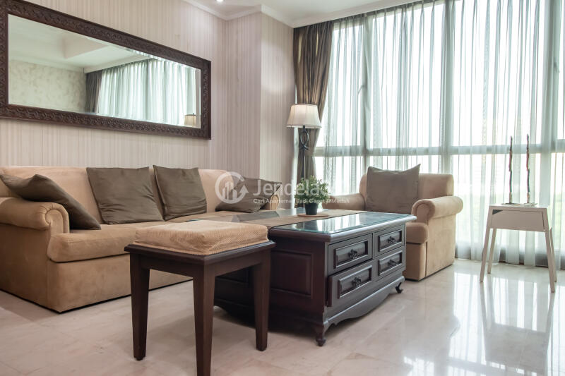 Living Room 2BR Apartment with - View at Puri Imperium Apartment